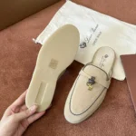 Loro Piana Summer Charms Walk Women's Suede Moccasin FAL5899 AOC7 - Image 5