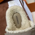 Hermès Chypre Shearling Sandal - Image 6