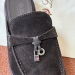 Loro Piana Babouche Charms Walk Women's Suede Mule FAI1543 H1A1 - Image 5