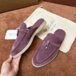 Loro Piana Babouche Charms Walk Women's Suede Mule FAI1543 30F4 - Image 5