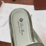 Loro Piana Babouche Charms Walk Women's Suede Mule FAI1543 507C - Image 6