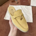 Loro Piana Babouche Charms Walk Women's Suede Mule FAI1543 20F7 - Image 6