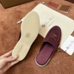 Loro Piana Babouche Charms Walk Women's Suede Mule FAI1543 Q07N - Image 5