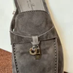 Loro Piana Babouche Charms Walk Women's Suede Mule FAI1543 MOTT - Image 5