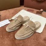 Loro Piana Babouche Charms Walk Women's Suede Mule FAI1543 D044