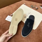 Loro Piana Babouche Charms Walk Women's Suede Mule FAI1543 W000 - Image 5