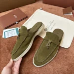 Loro Piana Babouche Charms Walk Women's Suede Mule FAI1543 5015 - Image 5