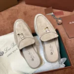 Loro Piana Babouche Charms Walk Women's Suede Mule FAI1543 DOEE - Image 6
