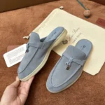Loro Piana Babouche Charms Walk Women's Suede Mule FAI1543 60HF - Image 6