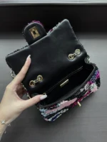 Chanel CF Sequined SO Handbag 21cm - Image 7
