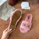 Dior 2026 Embroidered Canvas Flat Slide - Image 7