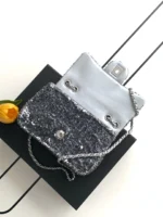 Chanel CF Sequined SO Handbag 21cm - Image 7