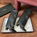 Chanel Quilted Knee-High Boots - Image 7