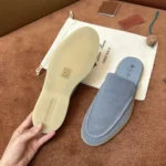 Loro Piana Babouche Walk Men's Suede Mule FAM3488 60HF - Image 7