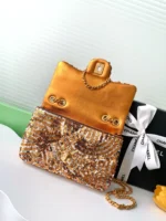 Chanel CF Sequined SO Handbag 21cm - Image 7
