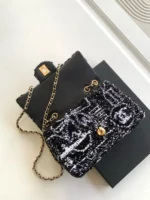 Chanel CF Sequined SO Handbag 21cm - Image 7