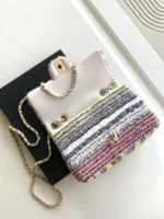 Chanel CF Sequined SO Handbag 21cm - Image 7