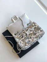 Chanel CF Sequined SO Handbag 21cm - Image 7