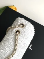Chanel CF Sequined SO Handbag 21cm - Image 7