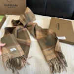 Burberry Check Reversible Lambswool Scarf - Image 6