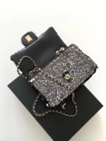 Chanel CF Sequined SO Handbag 21cm - Image 7