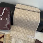 Gucci GG Jacquard Reversible Cashmere Scarf - Image 6