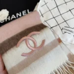 Chanel CC Check Cashmere Scarf - Image 6