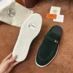 Hermès Men's Suede H Buckle Mule - Image 7