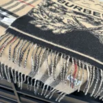 Burberry Equestrian Knight Reversible Cashmere Shawl - Image 7