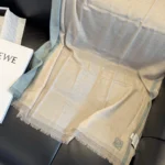 Loewe Anagram Check Cashmere Stole - Image 7