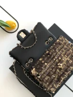 Chanel CF Sequined SO Handbag 21cm - Image 7