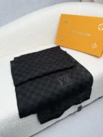 Louis Vuitton Petit Damier Knit Wool Scarf - Image 7