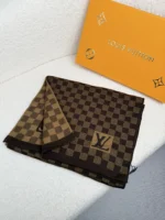Louis Vuitton Petit Damier Knit Wool Scarf - Image 7