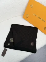 Louis Vuitton Petit Damier Knit Wool Scarf - Image 7