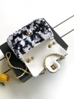 Chanel CF Sequined SO Handbag 21cm - Image 7