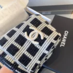 Chanel CC Check Knit Scarf - Image 7