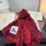 Burberry Check Wool Silk Stole - Image 7