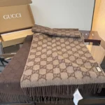 Gucci GG Jacquard Gradient Cashmere Scarf - Image 7