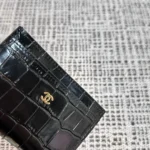 Chanel Crocodile-Embossed Card Holder - Image 7