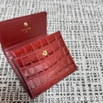 Chanel Crocodile-Embossed Tri-Fold Wallet - Image 7