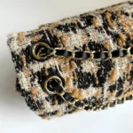 Chanel 26A Leopard Tweed Flap Bag 32cm - Image 7