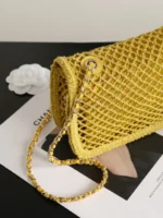 Chanel 26M Coco Beach Woven Flap Bag 21cm - Image 7