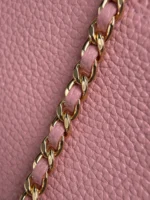 Chanel Lychee Leather Box Bag with Chain Strap - Image 7