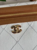 Chanel Two-Tone Vanity Case with Chain - Image 7