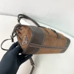 Prada Bonnie Medium Corduroy and Leather Bag 32cm - Image 7