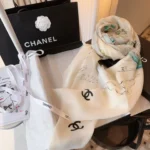 Chanel 26A Metiers d'Art Printed Cashmere Shawl 140x140cm - Image 7
