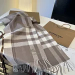 Burberry Double-Sided Check Lambswool Scarf 30x200cm - Image 7