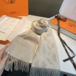 Hermes Chaine d'Ancre Double-Sided Lambswool Scarf 35x200cm - Image 7