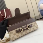 Gucci Primavera Horsebit GG Canvas Chain Shoulder Bag 21cm - Image 7