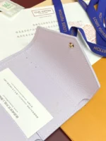 Louis Vuitton Zoé Wallet Monogram Empreinte Misty Lilac 12cm - Image 7